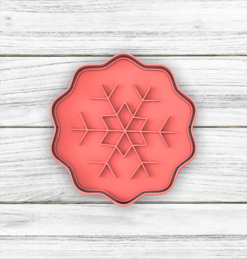 Sello/Stamp Copo de Nieve Navidad