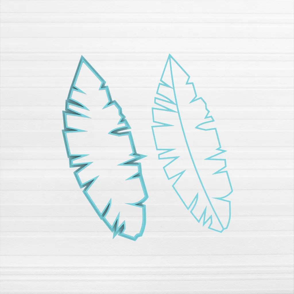 Hoja Monstera Alargada