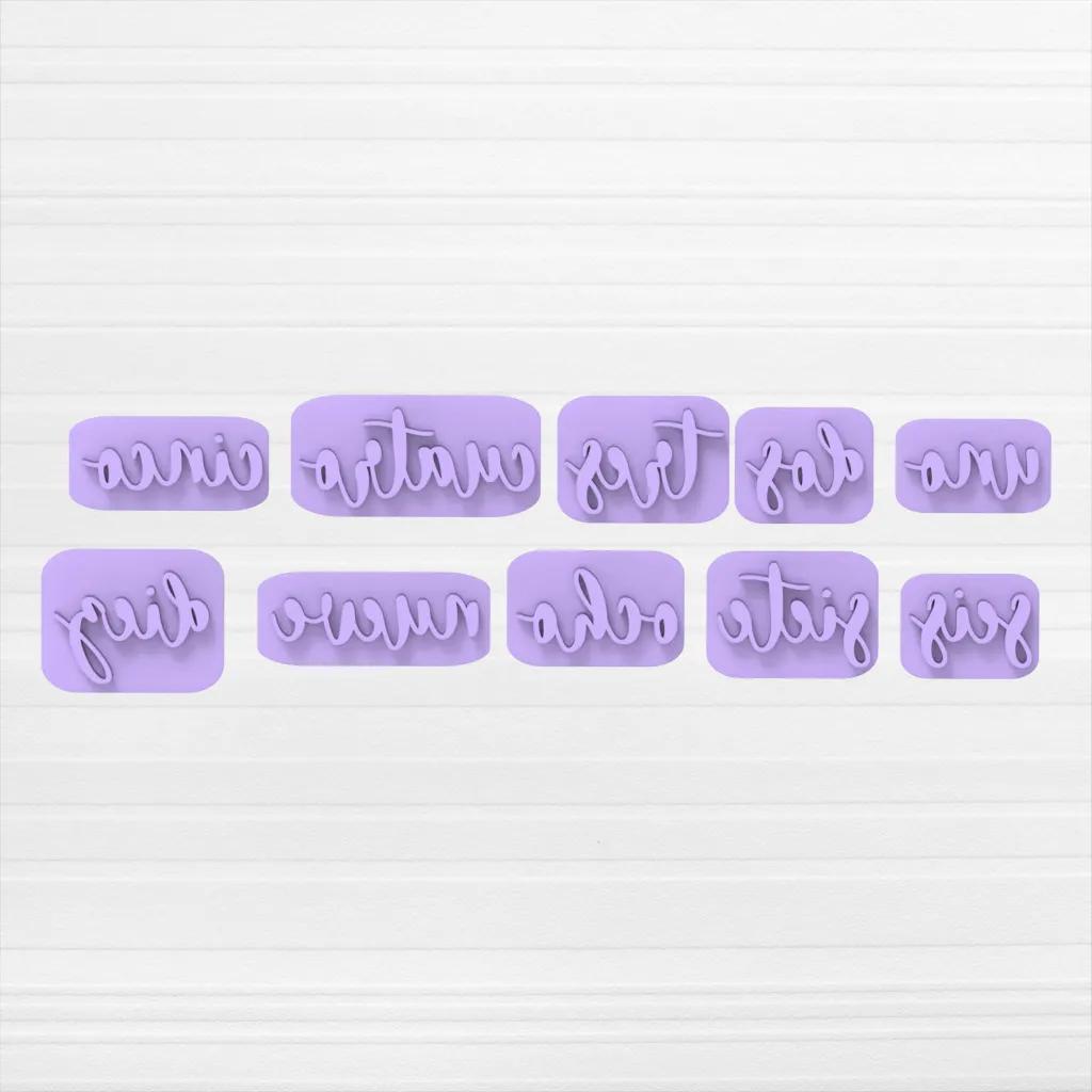 Stamps Números en Letras